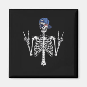 Íman Roker Skeleton Boné Skater Legal Halloween Punk Ro