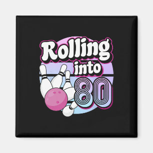 Íman Rolando para 80 Boliche de aniversário