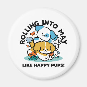Íman Rolando Para Maio Como Pups Felizes - Cachorro Pri