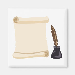 Íman Rolar Quill & Tinta