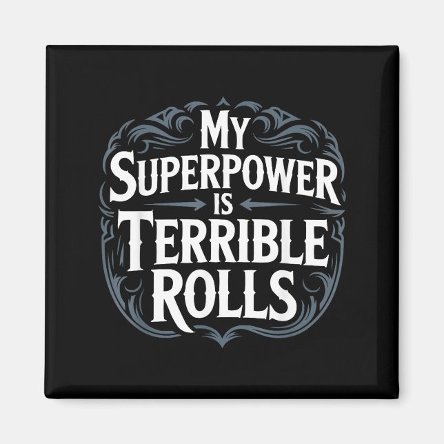 Íman Role Playing Gamer Rpg Master D20 Tabletop Funny R (Frente)