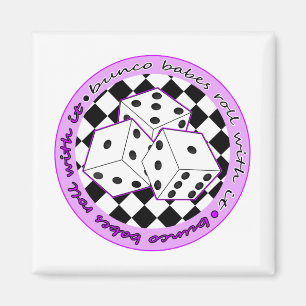Íman Rolo dos borrachos de Bunco com ele - roxo