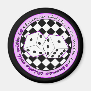 Íman Rolo dos pintinhos de Bunco com ele - roxo