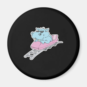 Íman rolo porta copos hipopótamo