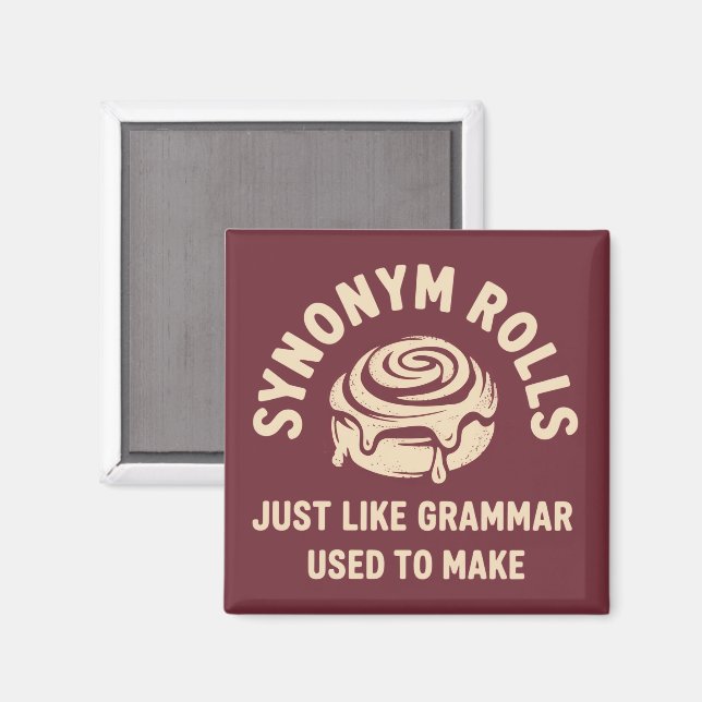 Íman Rolos de Sinônimos Assim Como a Gramática Costumav (Front/Back)