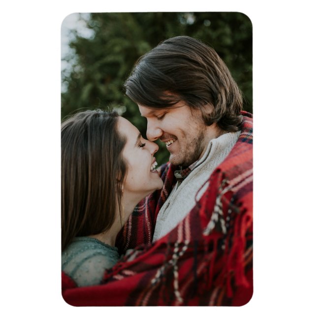 Íman Rolos Elegantes Personalizáveis de 2 Faces 2 Fotos (Vertical)