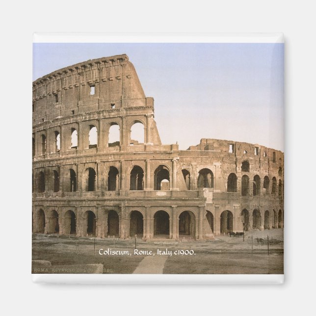 Íman Roma Antiga Itália, Coliseu c1900 (Frente)