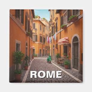 Íman Roma Cobblestone Street Itália