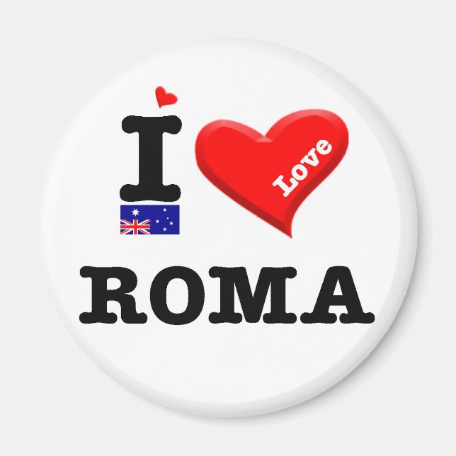 Íman ROMA - Eu Amo (Frente)