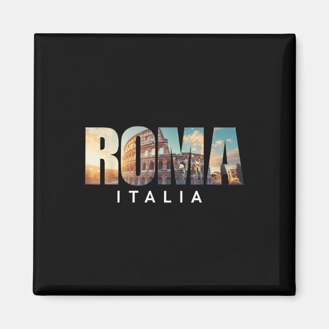 Íman Roma Itália Coliseu Marco Roma  (Frente)