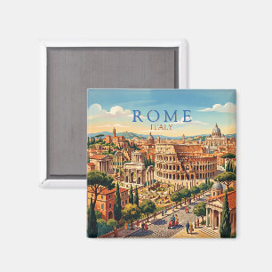Íman Roma Itália Colosseum Viagem Arte Vintage