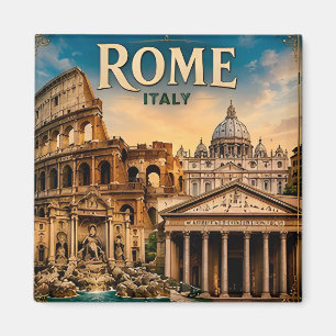 Íman 🌍 Roma Itália Lista de Desejos Viagem Lembrança �
