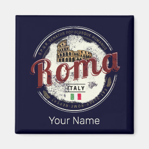 Íman Roma Itália Retro Colosseum Vintage Holiday