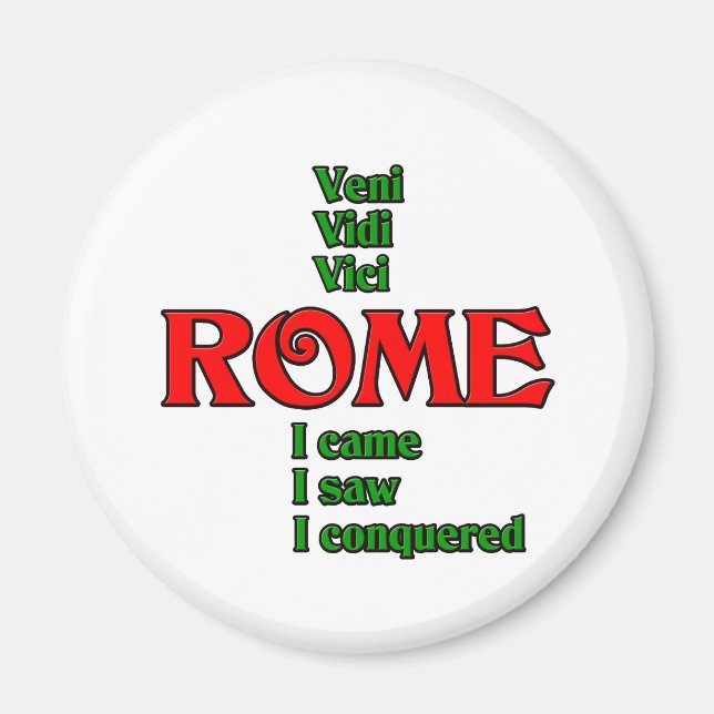 Íman Roma Itália Veni Vidi Vici (Frente)