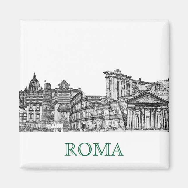 Íman Roma, Roma... lembranças de viagem (Frente)