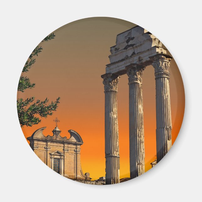 Íman Roma - Ruínas do Templo no Fórum Românico (Frente)