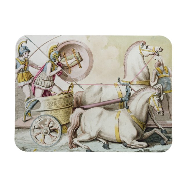 Íman Roman Charioteers, do Costumi dei Romani, passagei (Horizontal)