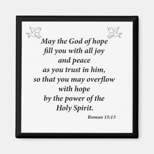 Íman Romanos 15:13 (Frente)