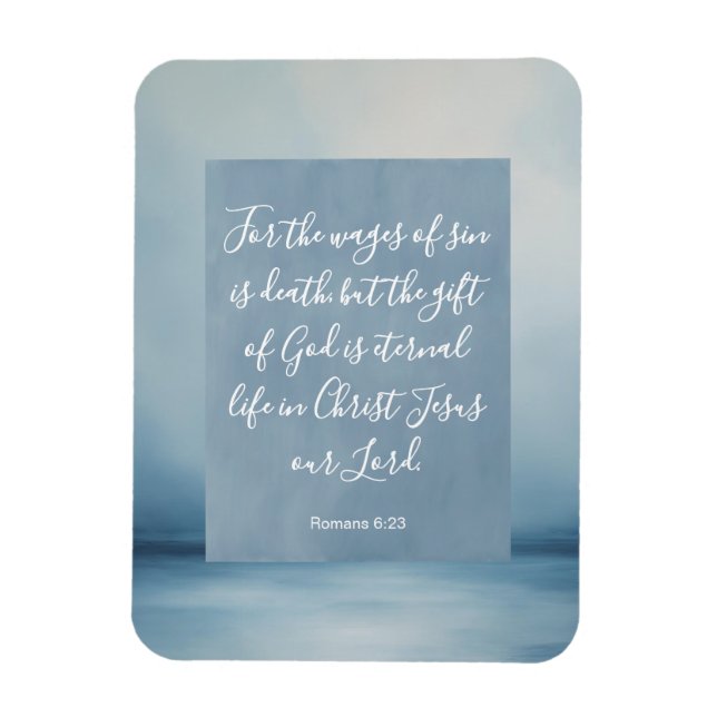 Íman Romanos 6:23 Versículo da Bíblia Personalizável (Vertical)