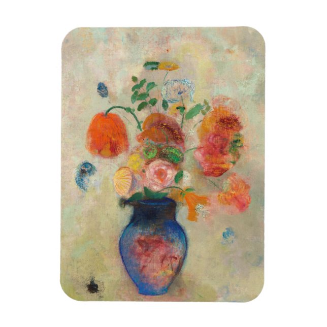 Íman Romantic Flower Vase - Odilon Redon (Vertical)