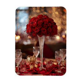 Íman Romantic Red Rose Valentine Decorative Photo