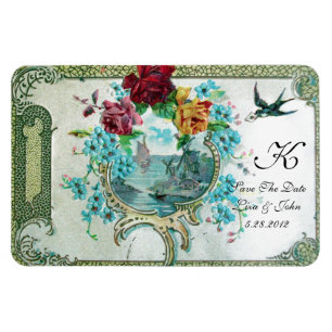 Íman ROMANTİCA 3 MONOGRAM, Salve A Data, Branco