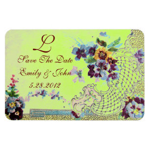 Íman ROMANTİCA MONOGRAM, Salve A Data, Verde