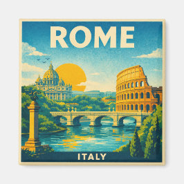 Íman Rome Vintage Travel Poster Magnet
