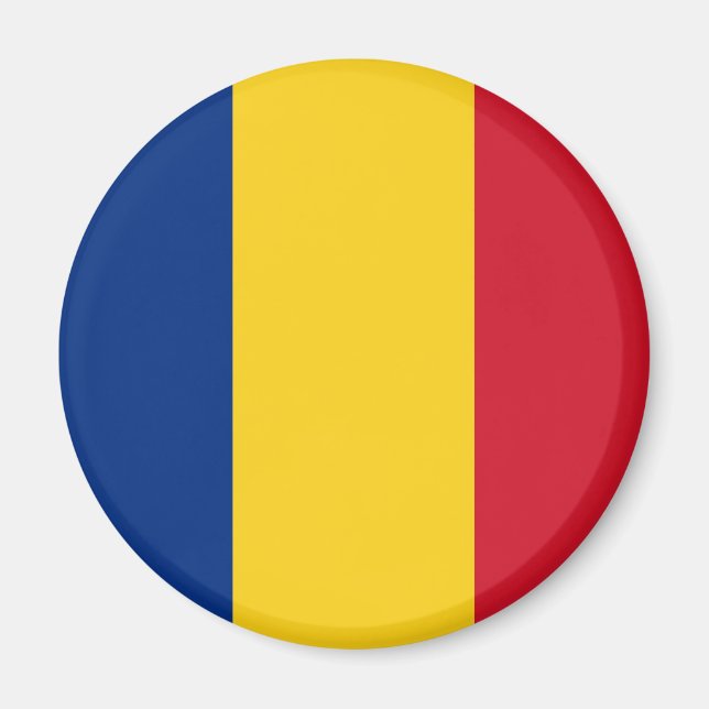 Íman Romênia Flag Magnet (Frente)