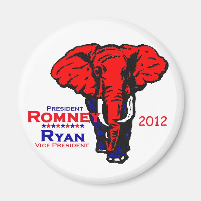 Íman Romney Ryan (Frente)