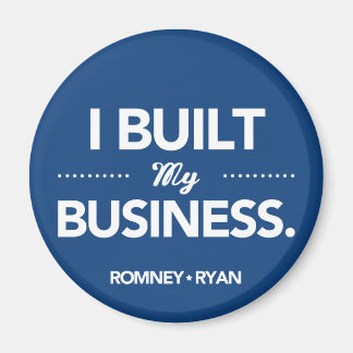 Íman Romney Ryan I Construiu Minha Empresa (Azul)
