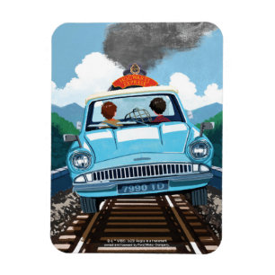 Íman Ron & HARRY POTTER™ em carro voador para HOGWARTS™