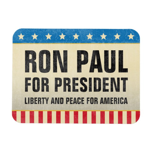 Íman Ron Paul pelo Presidente Magnet (Horizontal)