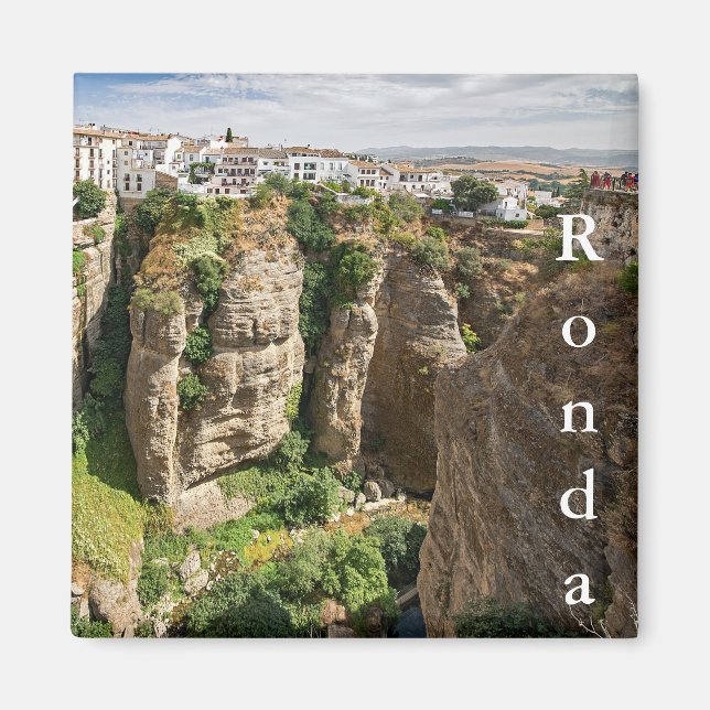 Íman Ronda. Canyon. Cidade. Pessoas. (Frente)
