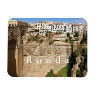 Íman Ronda. Garganta. Ponte. Cidade