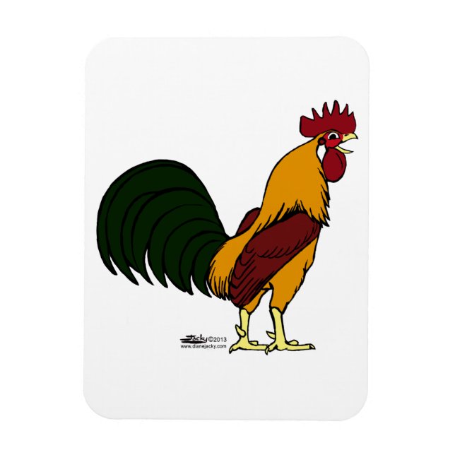 Íman Rooster Feliz (Vertical)