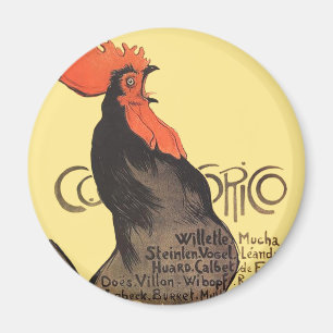 Íman Rooster francês Cocorico por Stenlen Art Poster