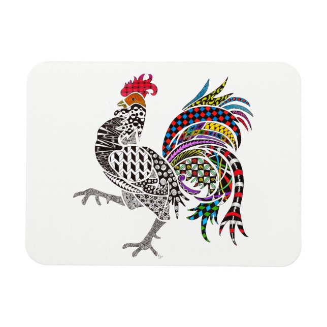 Íman Rooster Magnet 3"x4" (Horizontal)