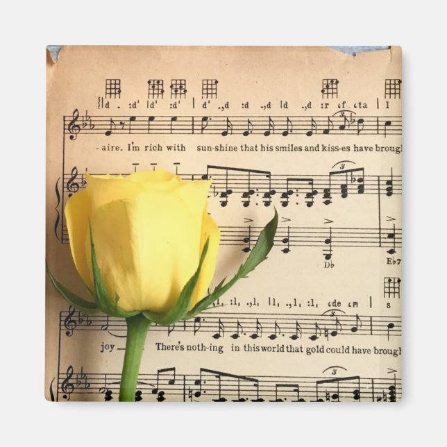 Íman Rosa Amarelo-Folha (Frente)
