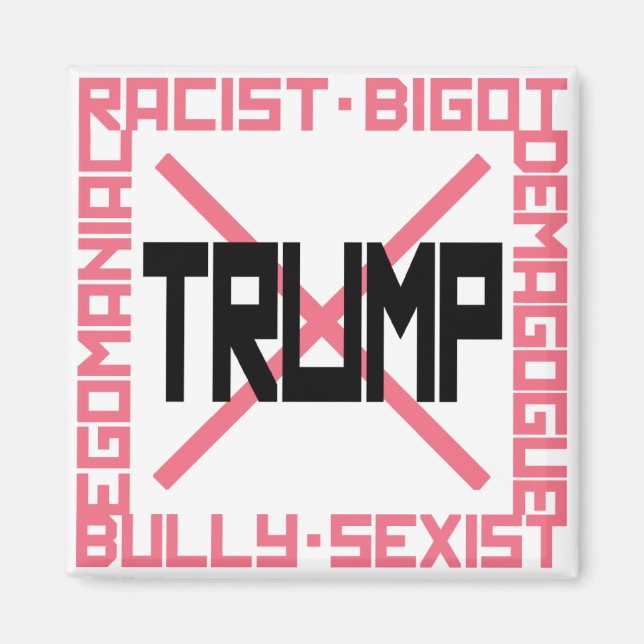 Íman Rosa Anti-Trump (Frente)