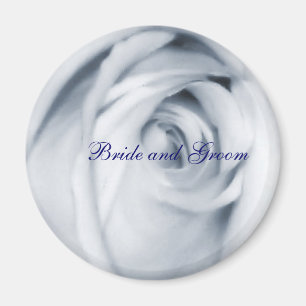 Íman rosa azul magnet Bride e Groom
