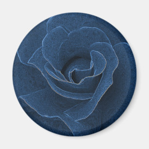 Íman Rosa azul velvet