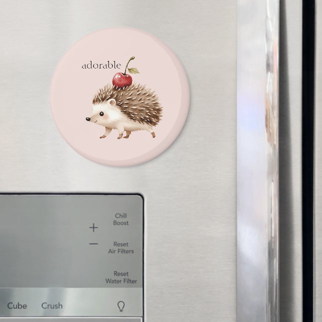 Íman Rosa Bege Vermelho Cereja Adorávelouriço-cache (In Situ (Fridge))