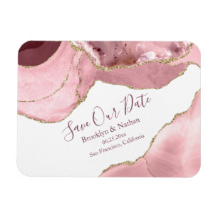 Íman Rosa Blush Agate Salvar A Data