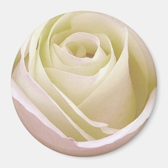 Íman Rosa Branca de Noiva (Frente)