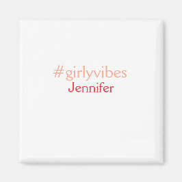 Íman Rosa claro de hashtag Bossbabe adiciona nome e che