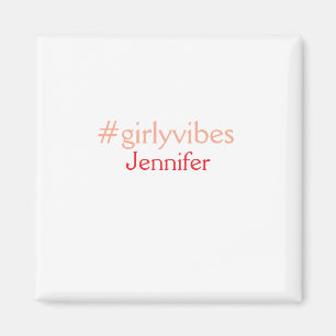 Íman Rosa claro de hashtag Bossbabe adiciona nome e che