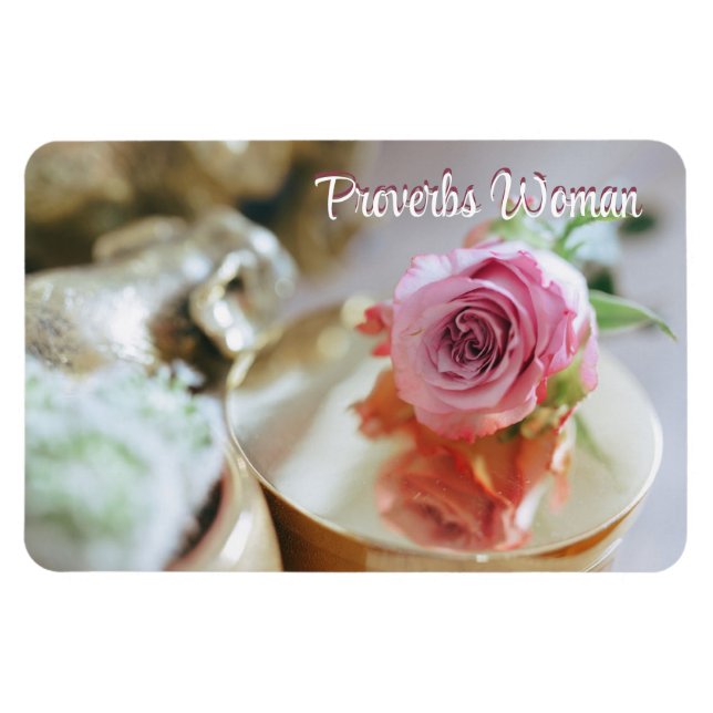 Íman Rosa cristã e mulher do provérbio (Horizontal)