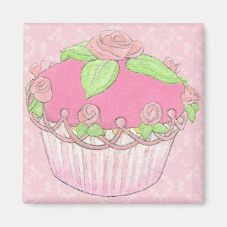 Íman Rosa Cupcake Stand Magnet