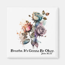 Rosa de aquarelas - bíblia verso branco